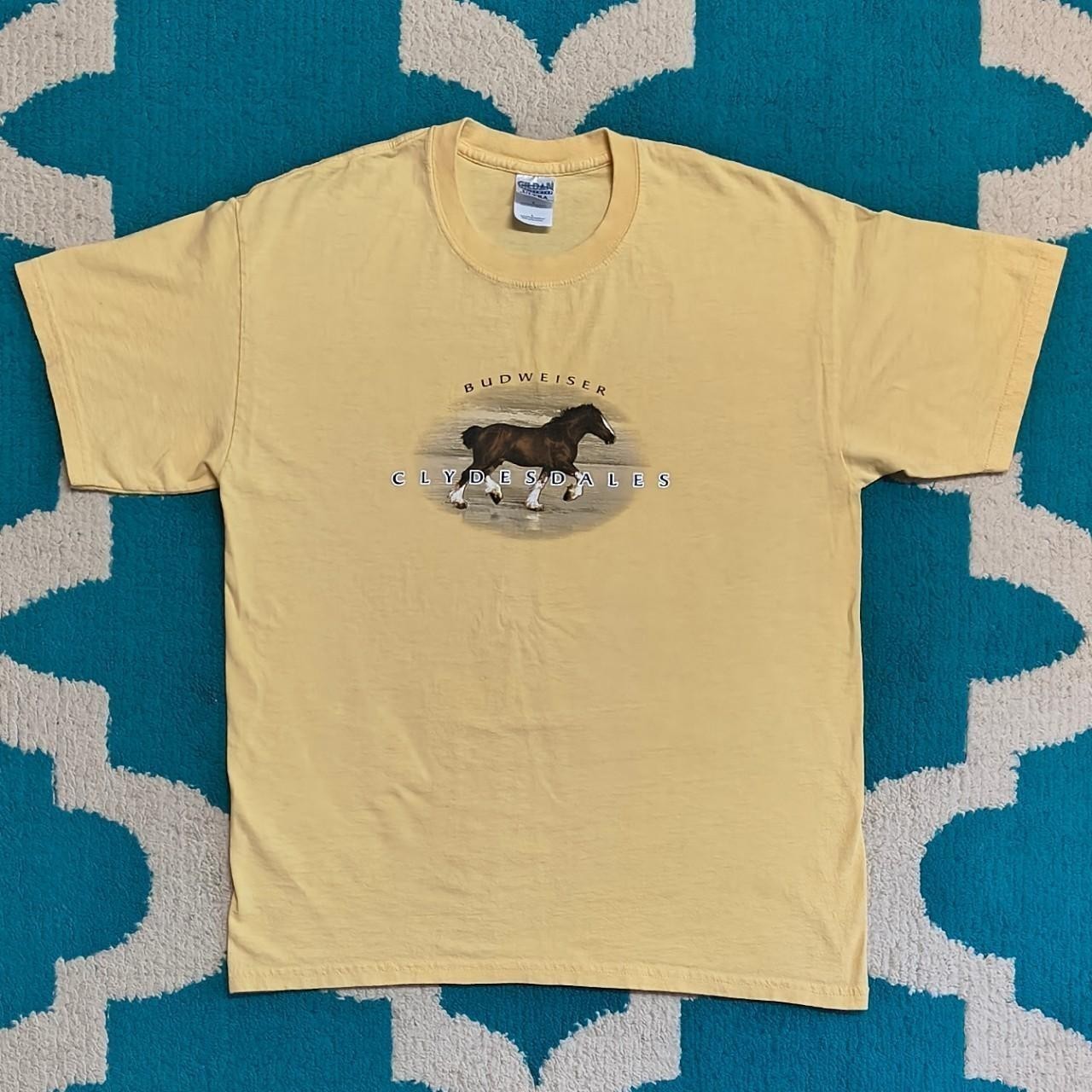 Vintage 2000s Y2K Budweiser Clydesdales Graphic Tee Size L Ultra Cotton Vintage 2000s Y2K Budweiser Clydesdales Graphic Tee Size L Ultra Cotton