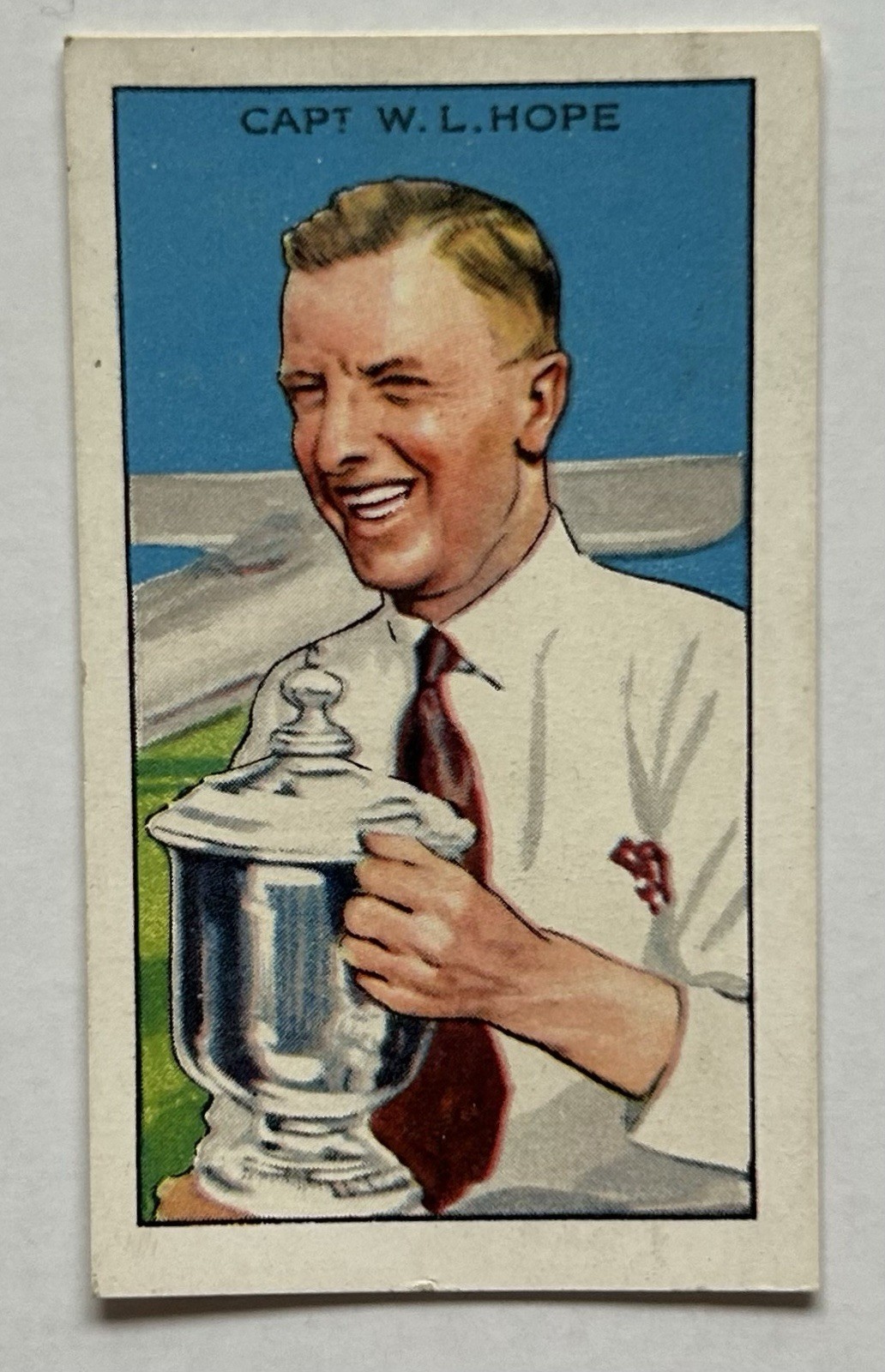 1930s Gallaher Champions Capt W.L. Hope Aviation Tobacco Card #43 CC9