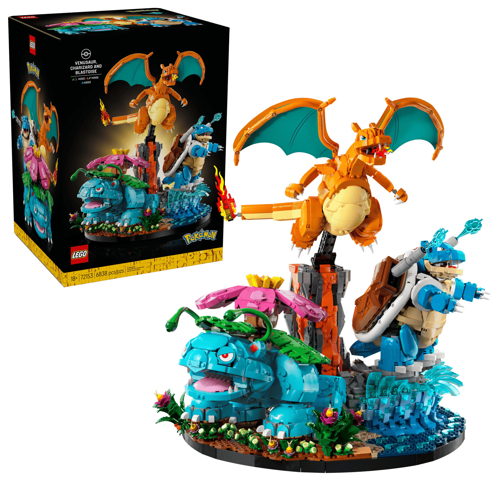 LEGO Pokemon Venusaur, Charizard and Blastoise (72153) Brand New LEGO Pokemon Venusaur, Charizard and Blastoise (72153) Brand New