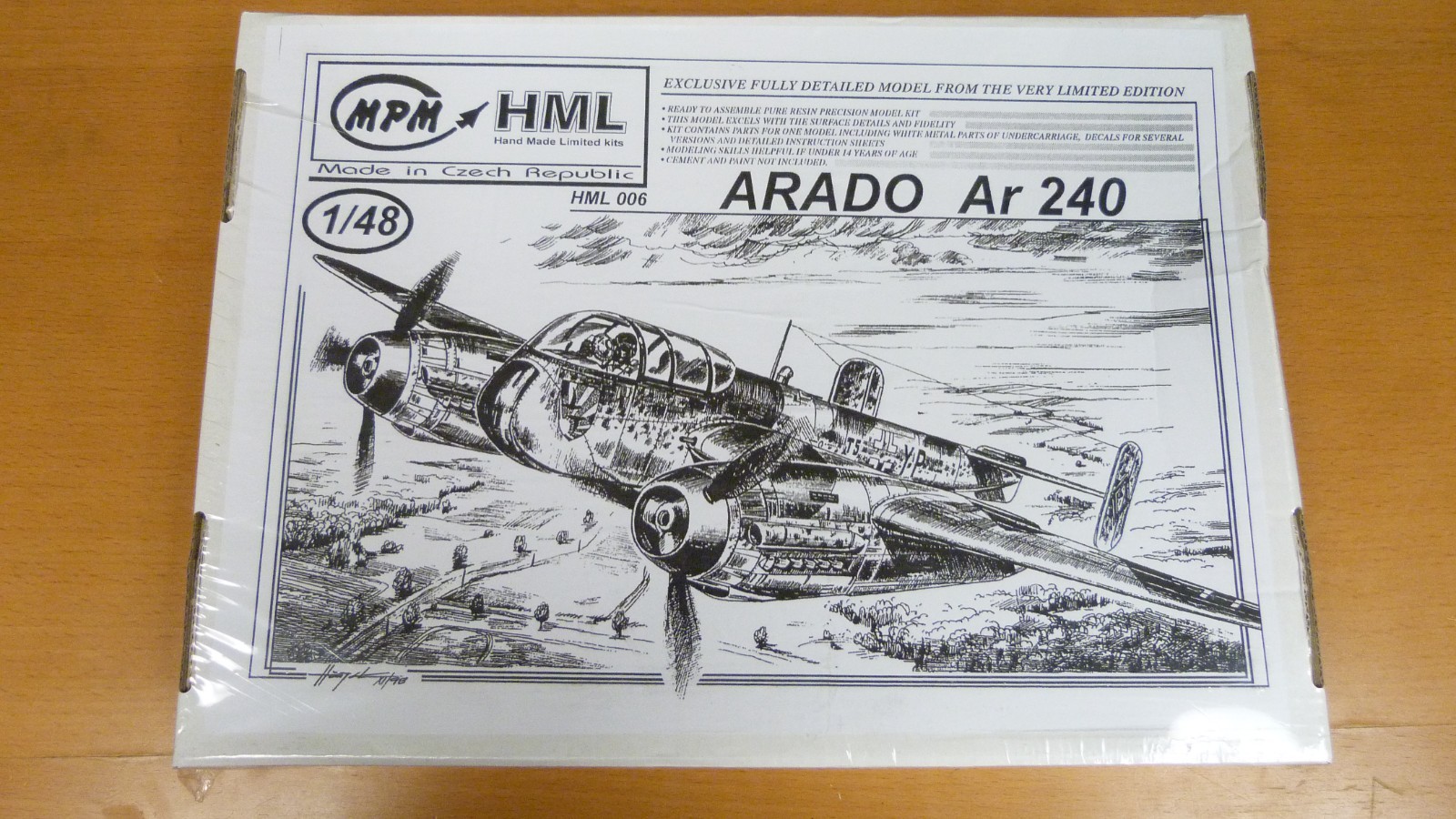 1/48 MPM HML 006 Arado Ar-240 - MISB - Factory Sealed - NEW