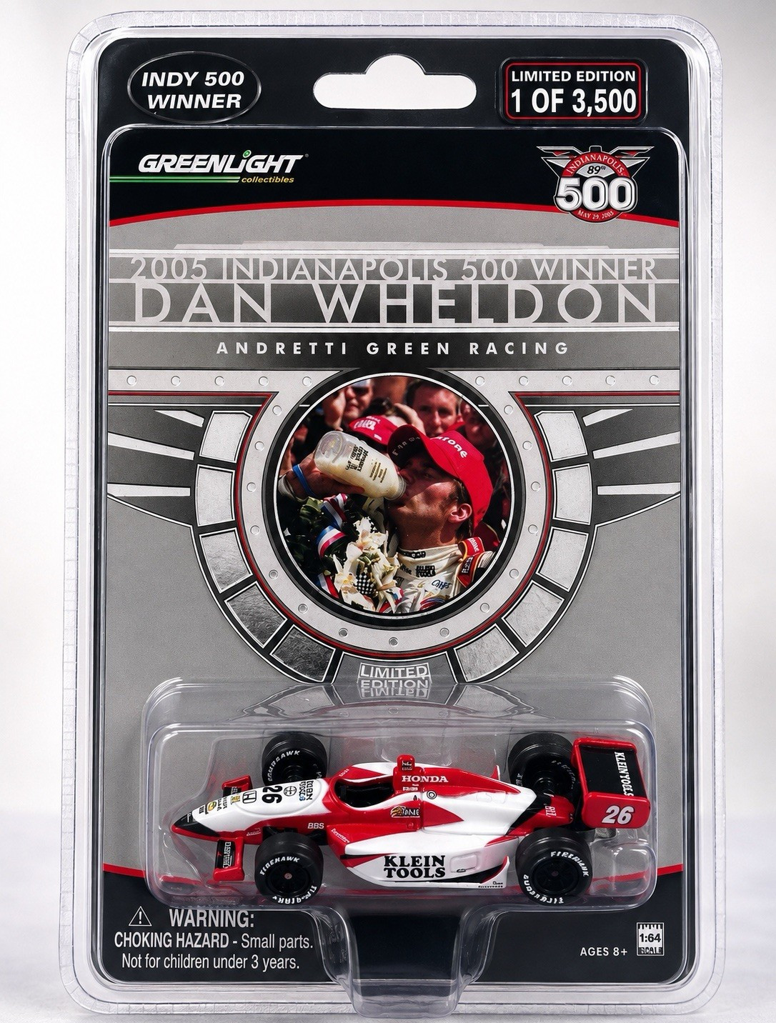 GreenLight Dan Wheldon 2005 Indy 500 Winner #26 1:64 Diecast Limited 1/3500