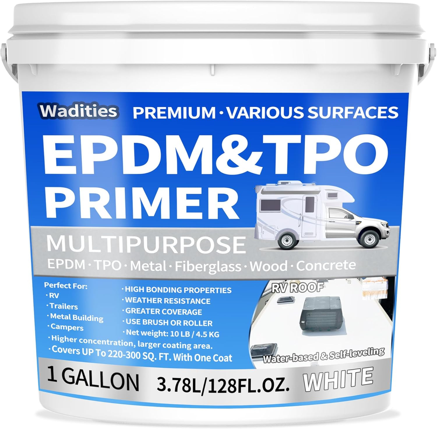 Premium EPDM & TPO Primer for RV Roofs - 1 Gallon, High Performance Premium EPDM & TPO Primer for RV Roofs - 1 Gallon, High Performance