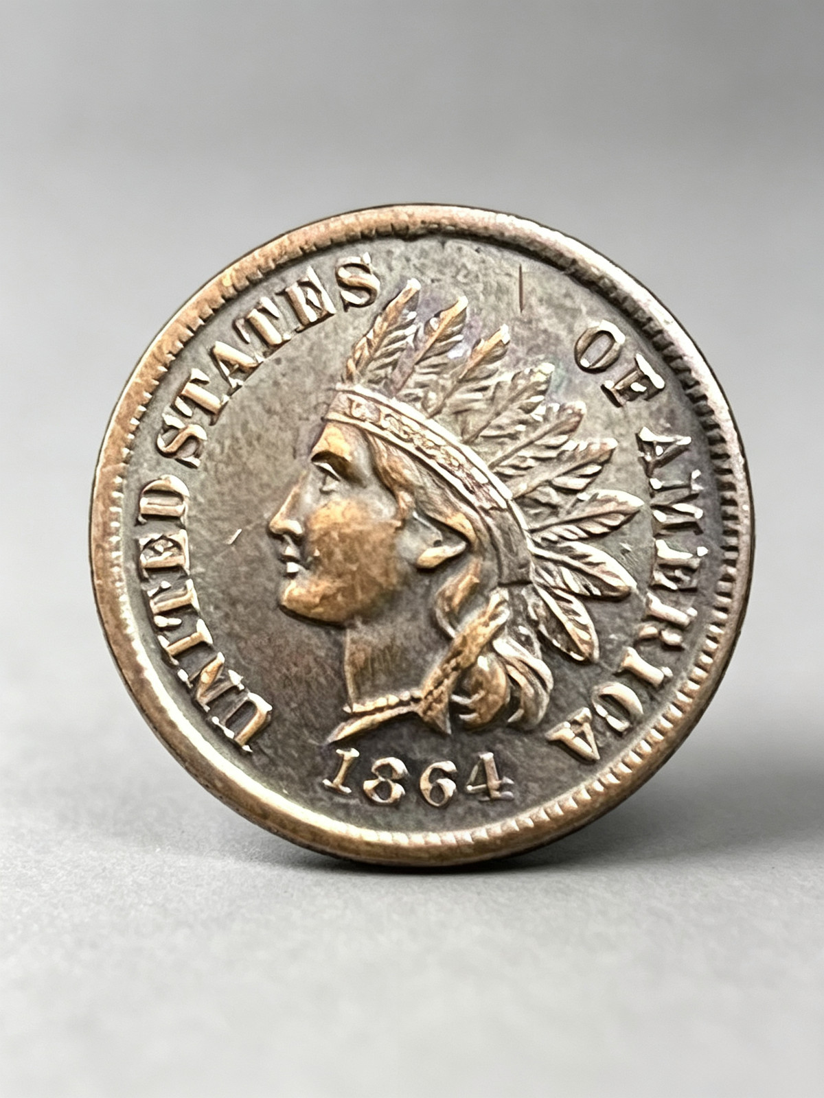 1864 L Indian Head As shown in the figure