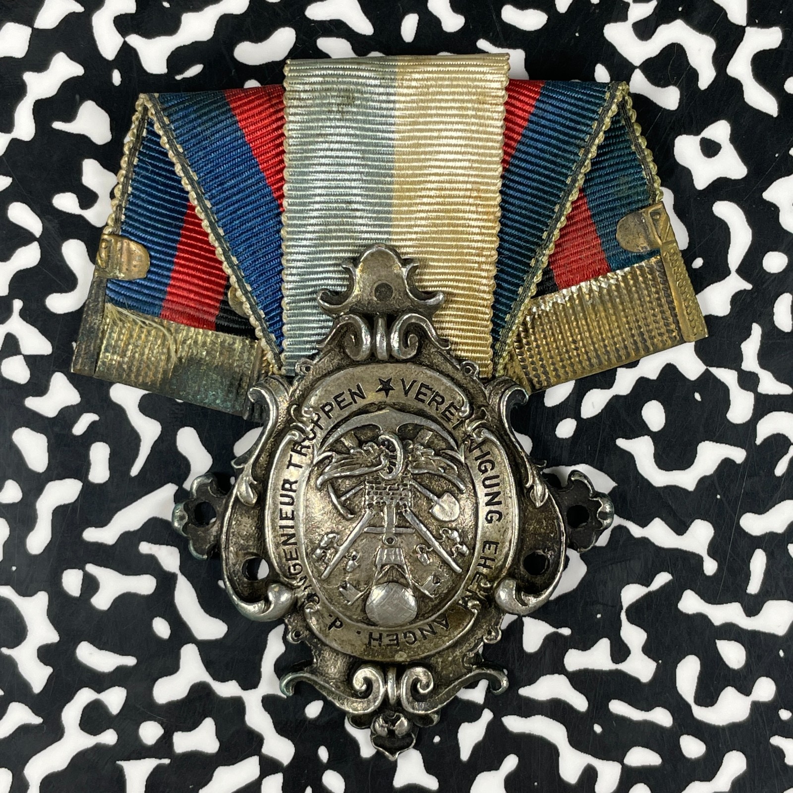 (c.1910) Germany Royal Bavarian Engineering Troops Medal & Ribbon Lot#OV1863