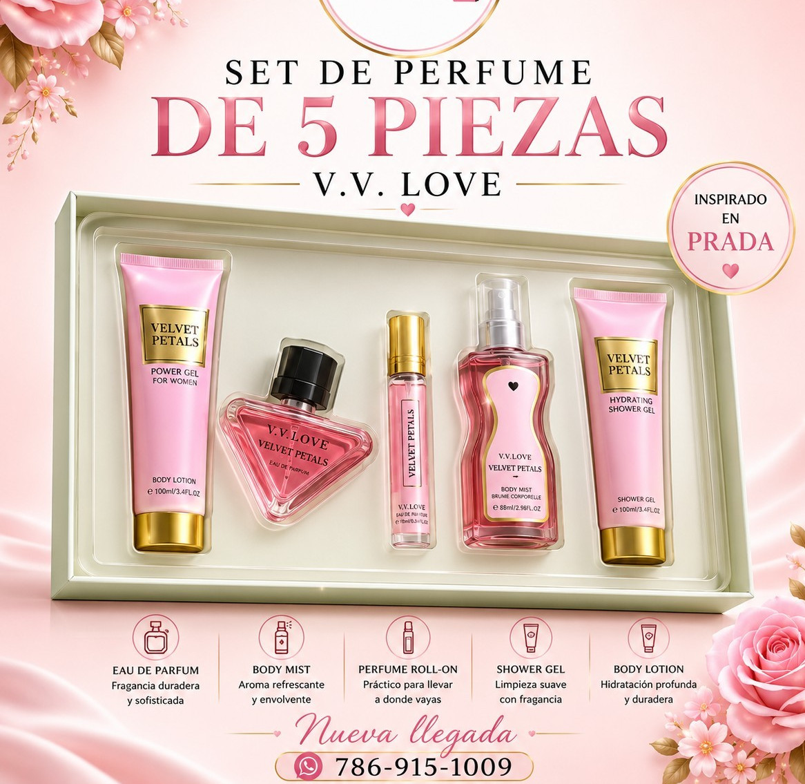 Gretic@ Store V.V. Love Velvet Petals Gift Set Spray Fragrance 3.4 fl oz Gretic@ Store V.V. Love Velvet Petals Gift Set Spray Fragrance 3.4 fl oz