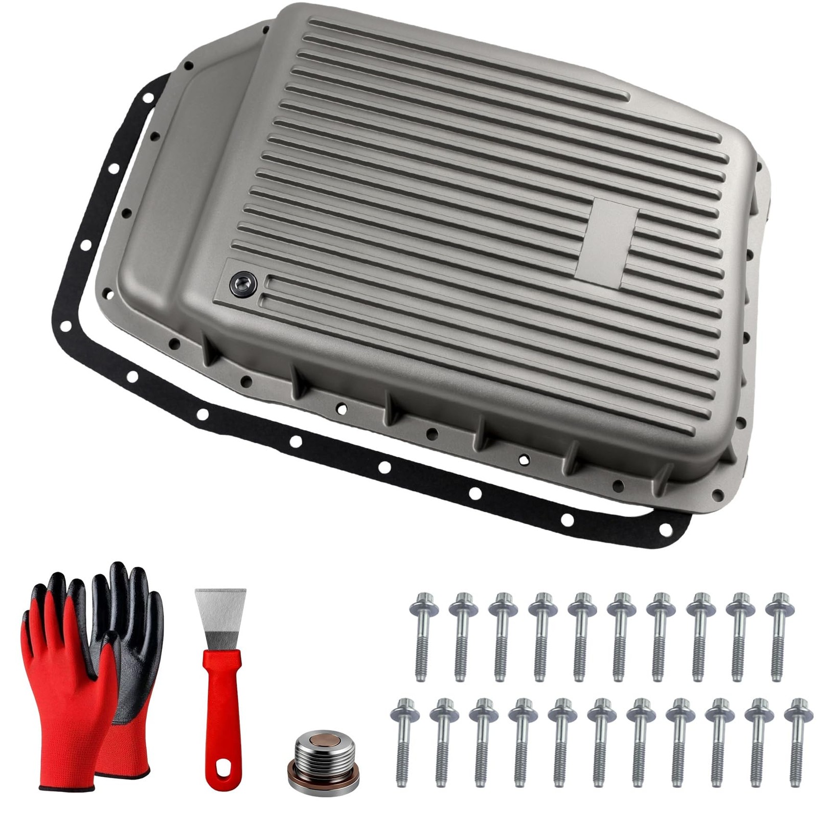 Upgraded Aluminum Transmission Oil Pan for 2011-2017 Ford 6R80 BR3Z7A194A