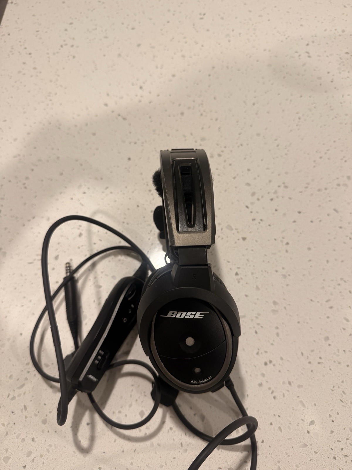 Bose A20 Aviation Headset Over-Ear, Black/Silver