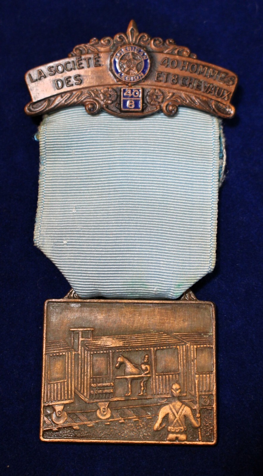 American Post WWI American Legion 40 Men / 8 Horses Veteran's Society 1920's