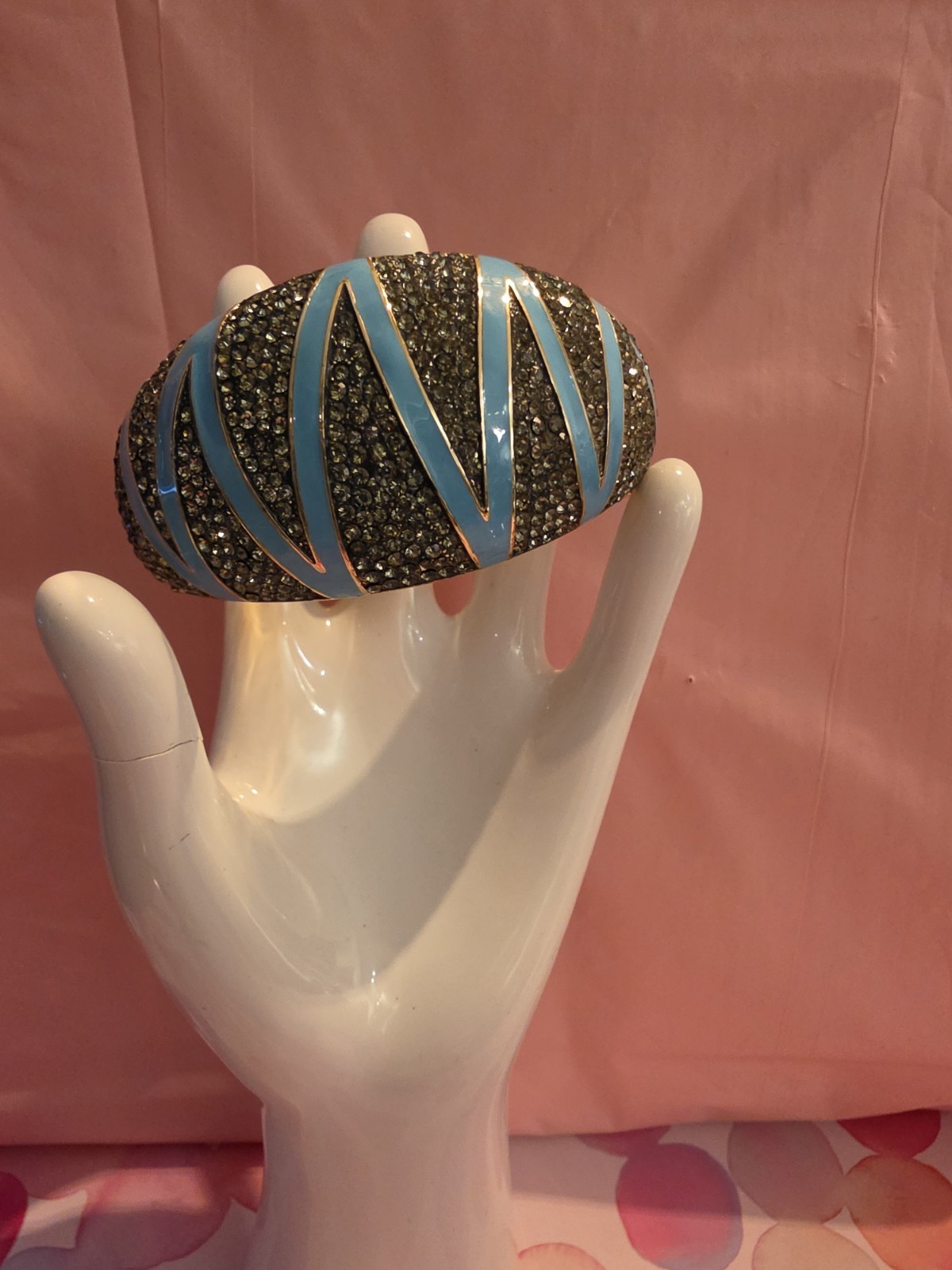 AKKAD preowned Blue and Black Bangle Bracelet. HSN AKKAD preowned Blue and Black Bangle Bracelet. HSN