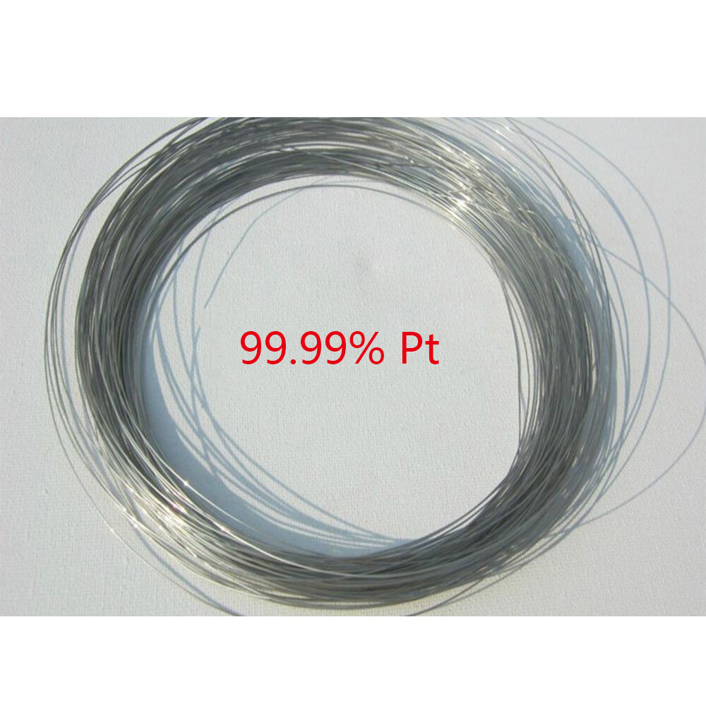 1pcs 99.99% Purity Platinum Pt Metal Wire Diameter 0.1mm - 1mm Flame Reaction