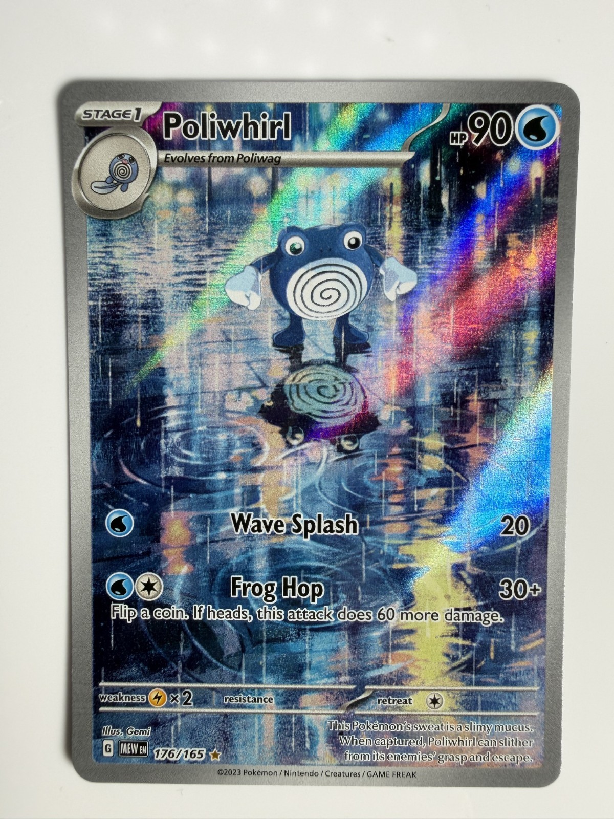 Pokémon Poliwhirl 176/165 SV 151 Illustration Rare Holo *Near Mint*