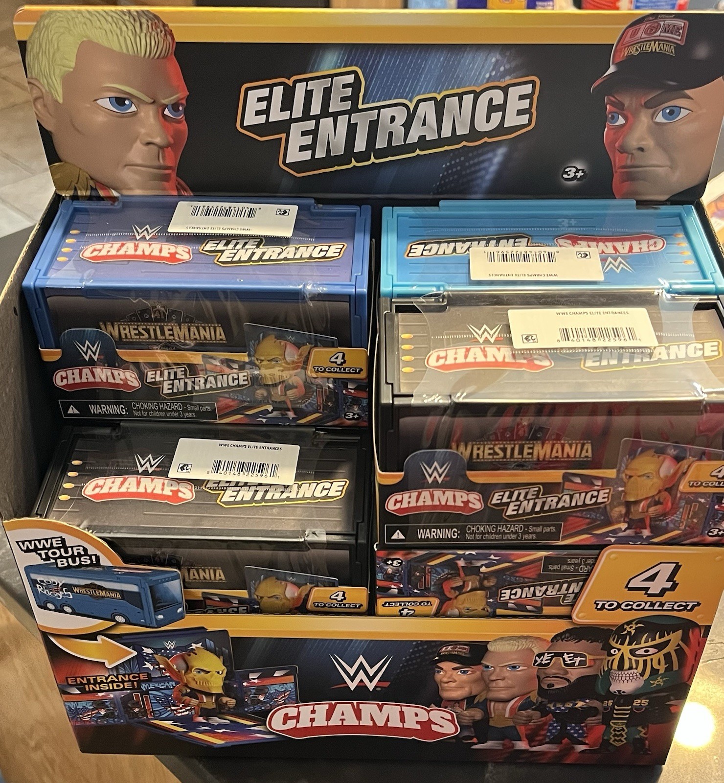 WWE Champs Elite Entrance WrestleMania 41 Tour Bus Figure Lot 11 & Display Box WWE Champs Elite Entrance WrestleMania 41 Tour Bus Figure Lot 11 & Display Box