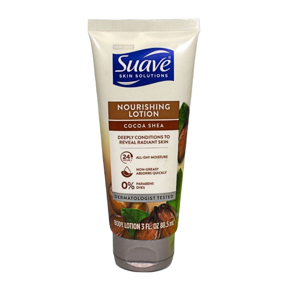 3 Pk Suave Nourishing Smoothing Skin Cocoa Butter, Shea Hand & Body Lotion 3 oz