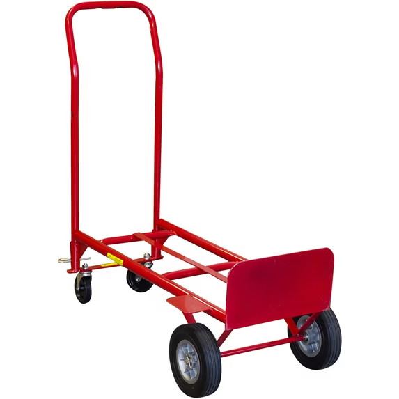 600 lbs Steel 15.75 in x 19.5 in x 47 in Convertible Hand Truck-H232 600 lbs Steel 15.75 in x 19.5 in x 47 in Convertible Hand Truck-H232