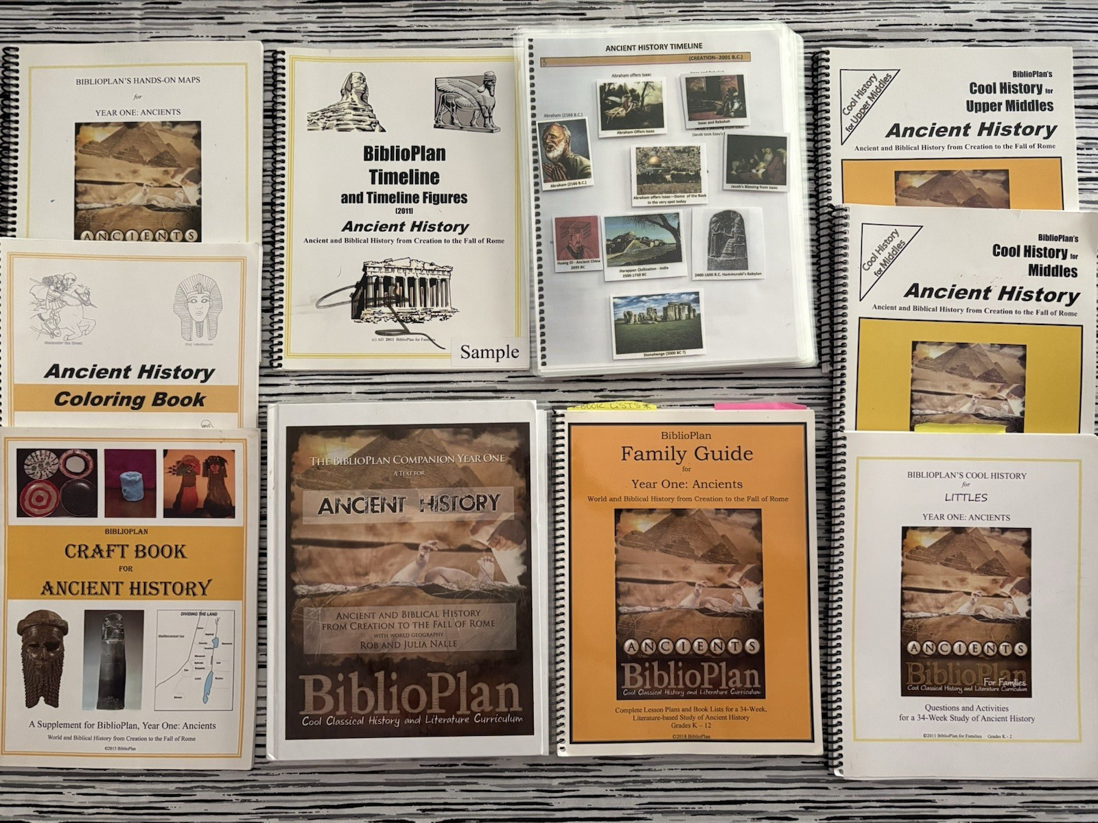 The Biblioplan Companion Year One Ancient History Spiral Rob Nalle