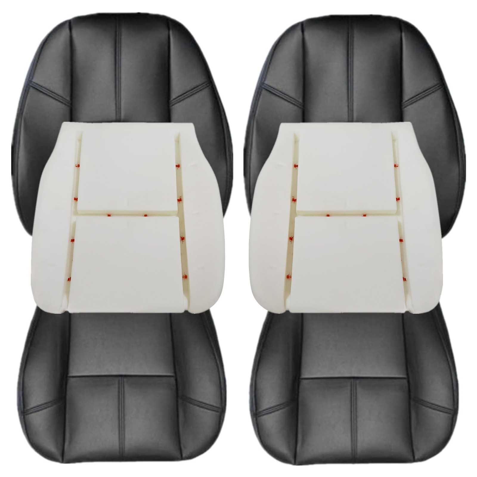 GXARTS Black Driver and Passenger Side Bottom & Top Lean Back Replacement... 