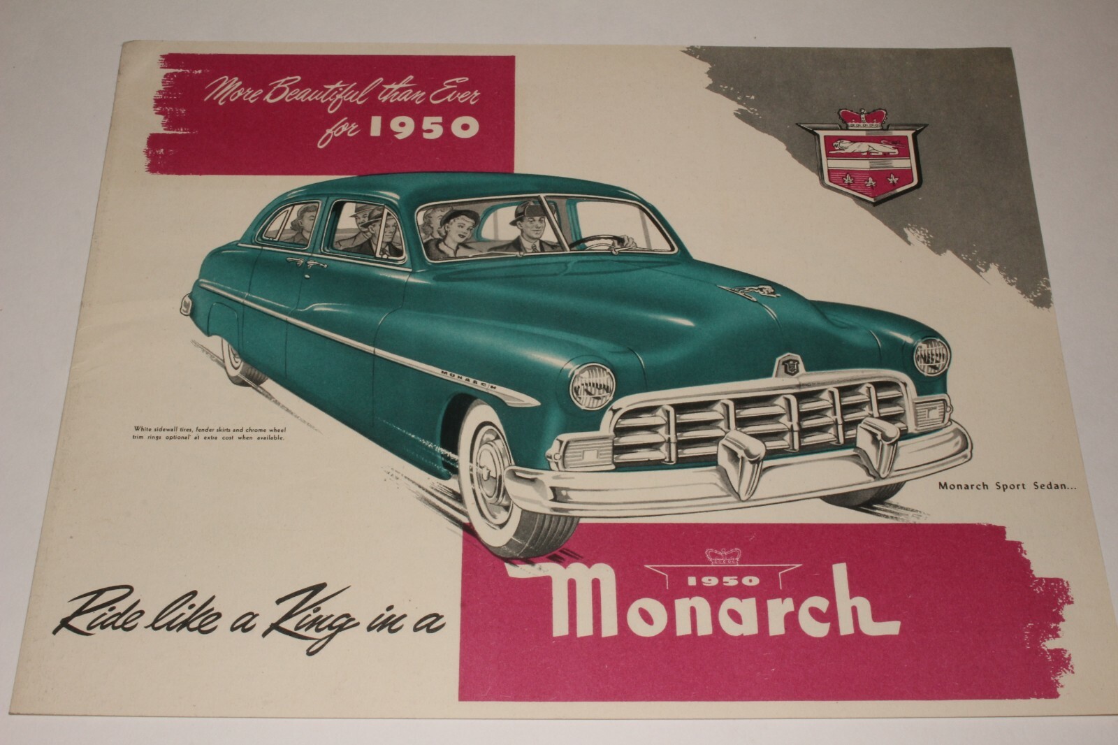 1950 Canadian Mercury Monarch Factory Sales Catalog, Original