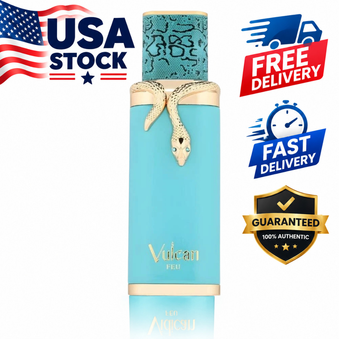 NEW Vulcan Feu French Avenue By Fragrance World 3.4 Oz Eau De Parfum Men Spray