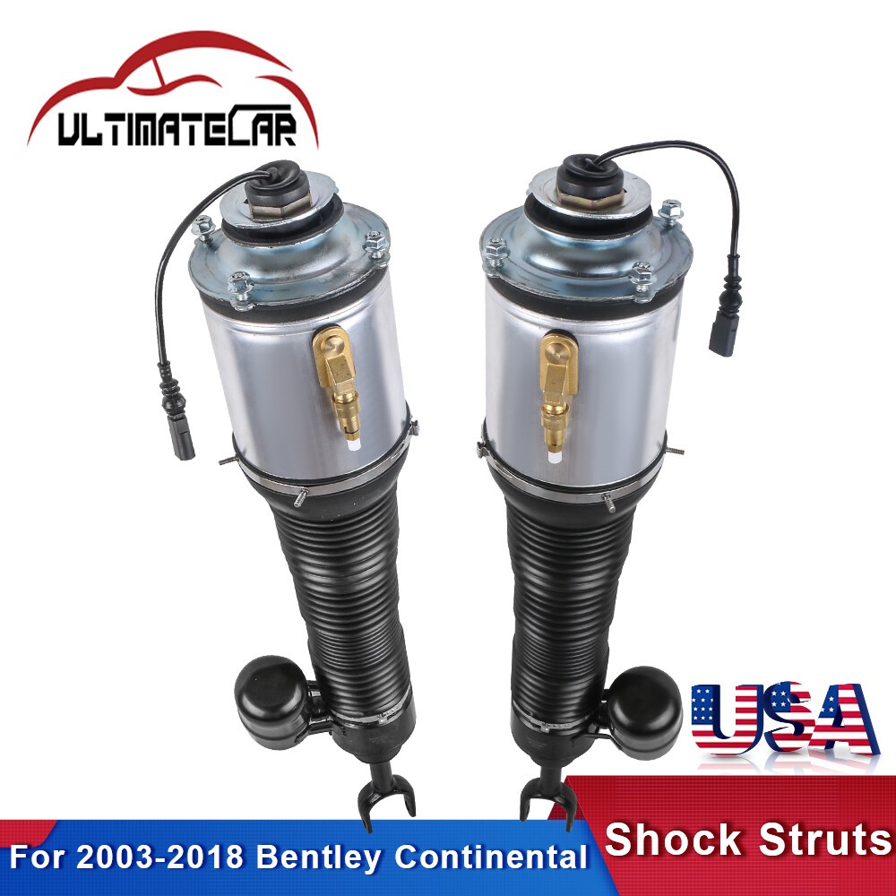 Set 2 Front Air Suspension Struts Shock For Bentley Continental GT Left & Right