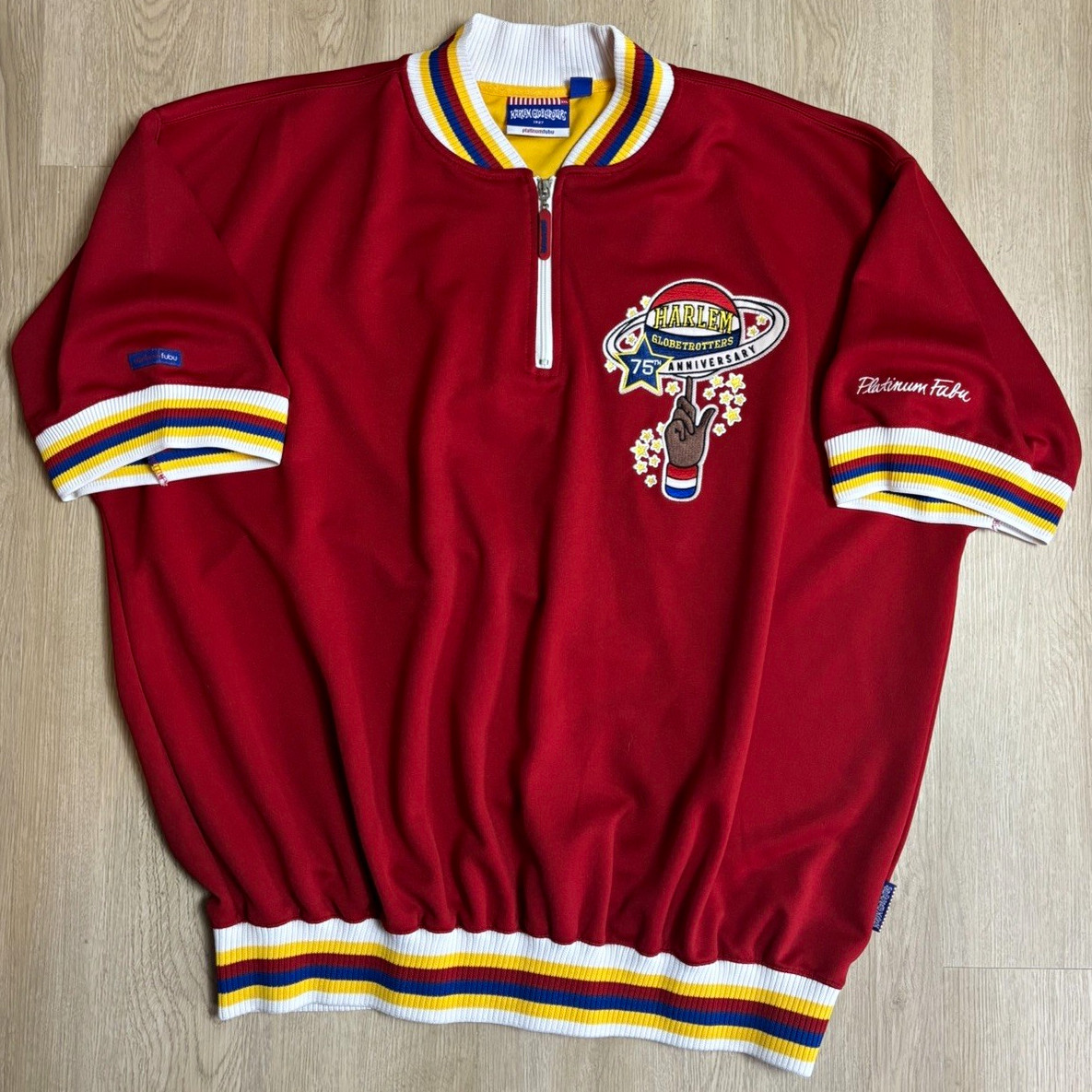Vintage 2001 Harlem Globetrotters Platnium Fubu 75th 1/4 anniversary warmup 3X