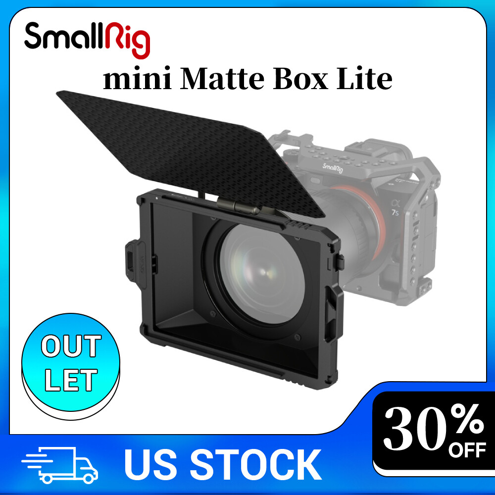 SmallRig Mini Matte Box Lite Suit for Φ52/55/58/62/67/72/77/82/86mm Lens 3575