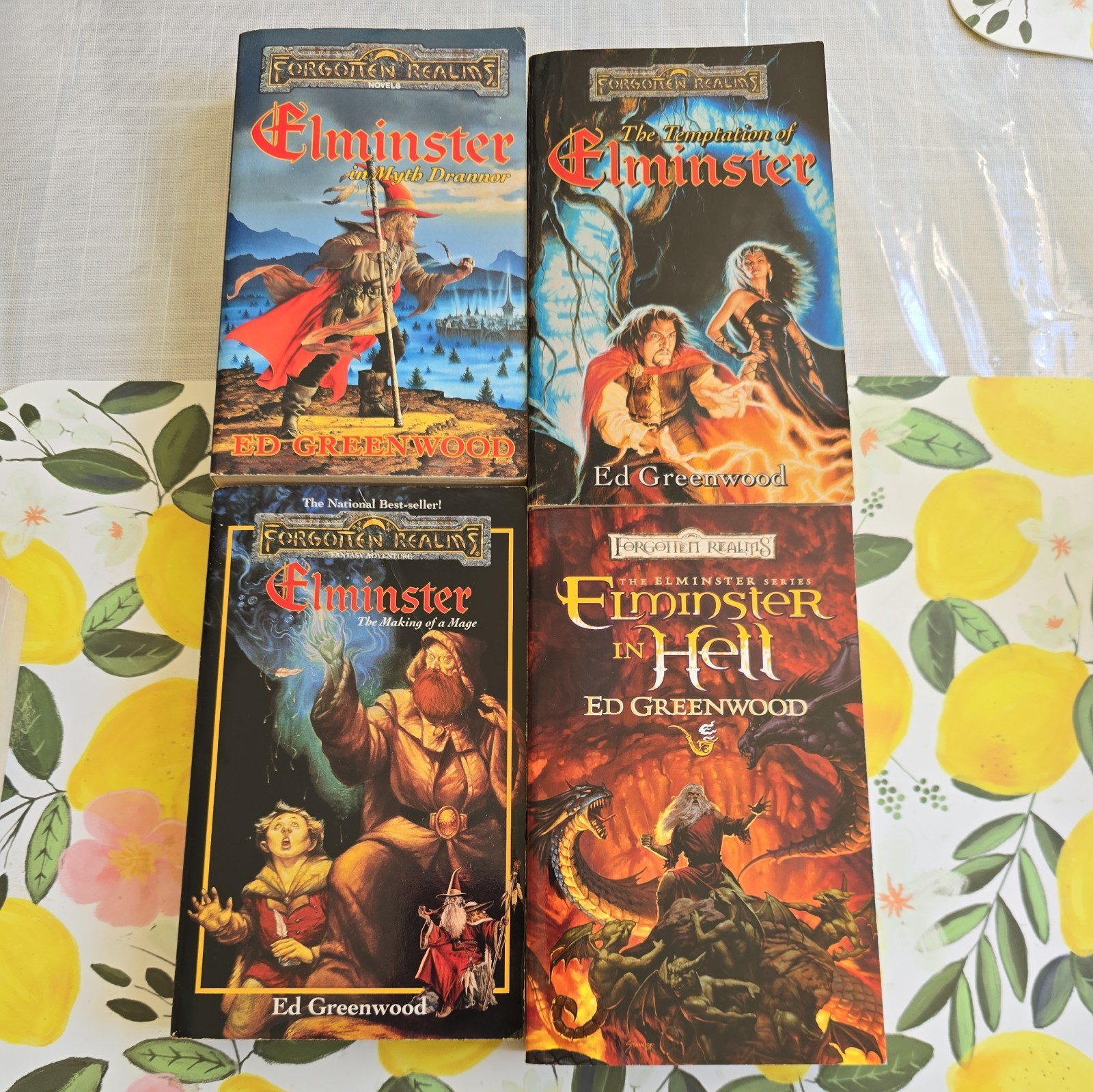 Elminster Series Lot 4 Books Forgotten Realms Ed Greenwood Mage Myth Drannor Hel