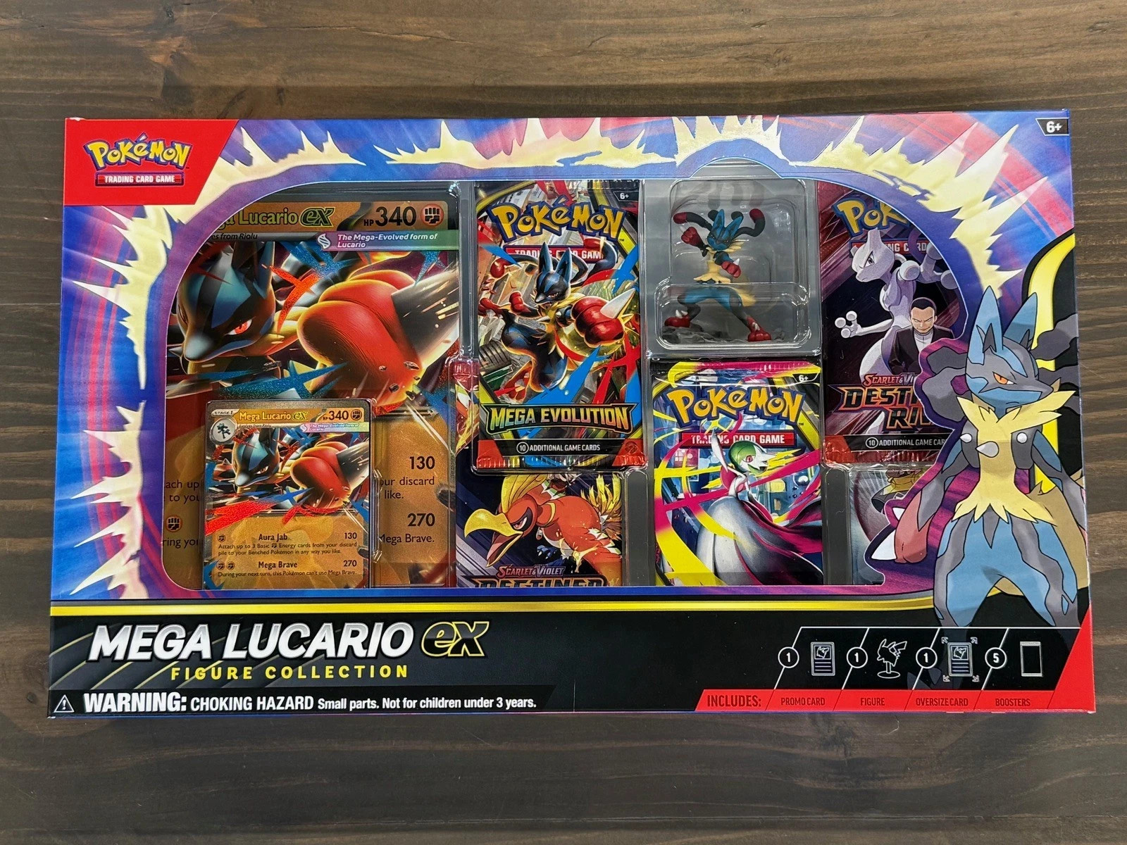 Pokemon TCG Mega Lucario EX Premium Figure Collection Box New Sealed