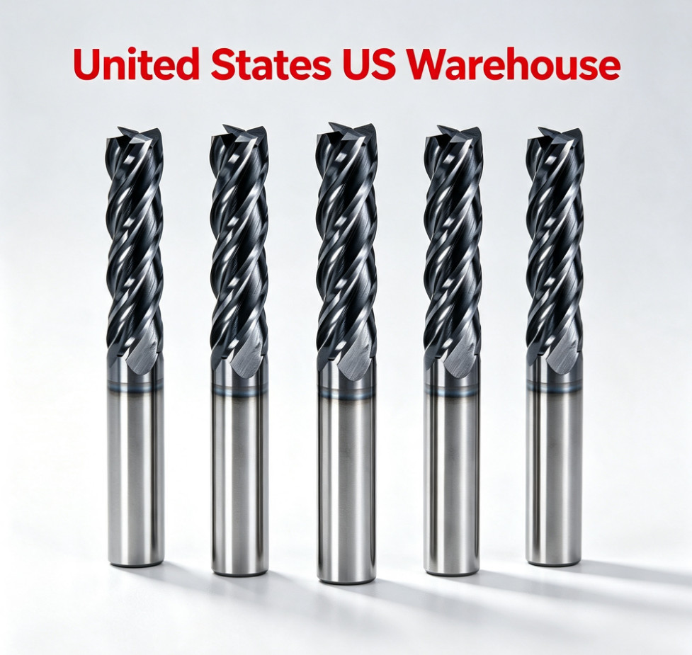 5Pcs 4 Flute Solid Carbide End Mill 1/2\