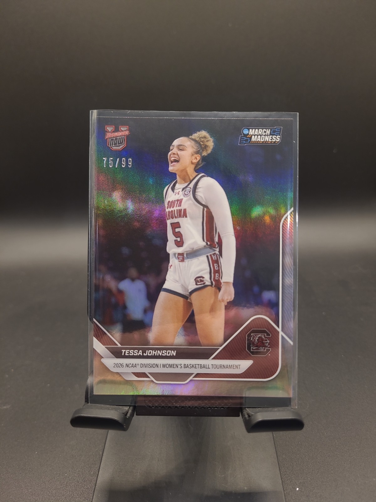 2025-26 Bowman U Now March Madness - Tessa Johnson #24 Holofoil /99 Gamecocks