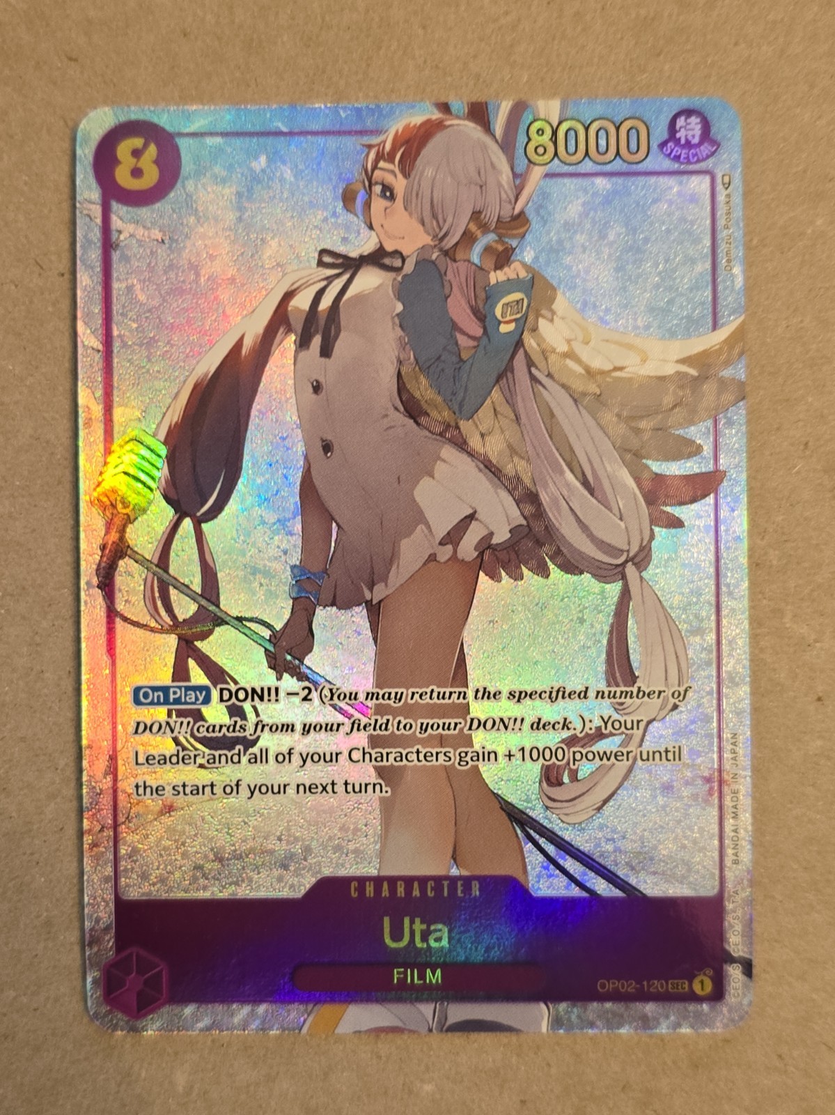 Uta (Alternate Art) OP02-120 Paramount War Foil Uta (Alternate Art) OP02-120 Paramount War Foil
