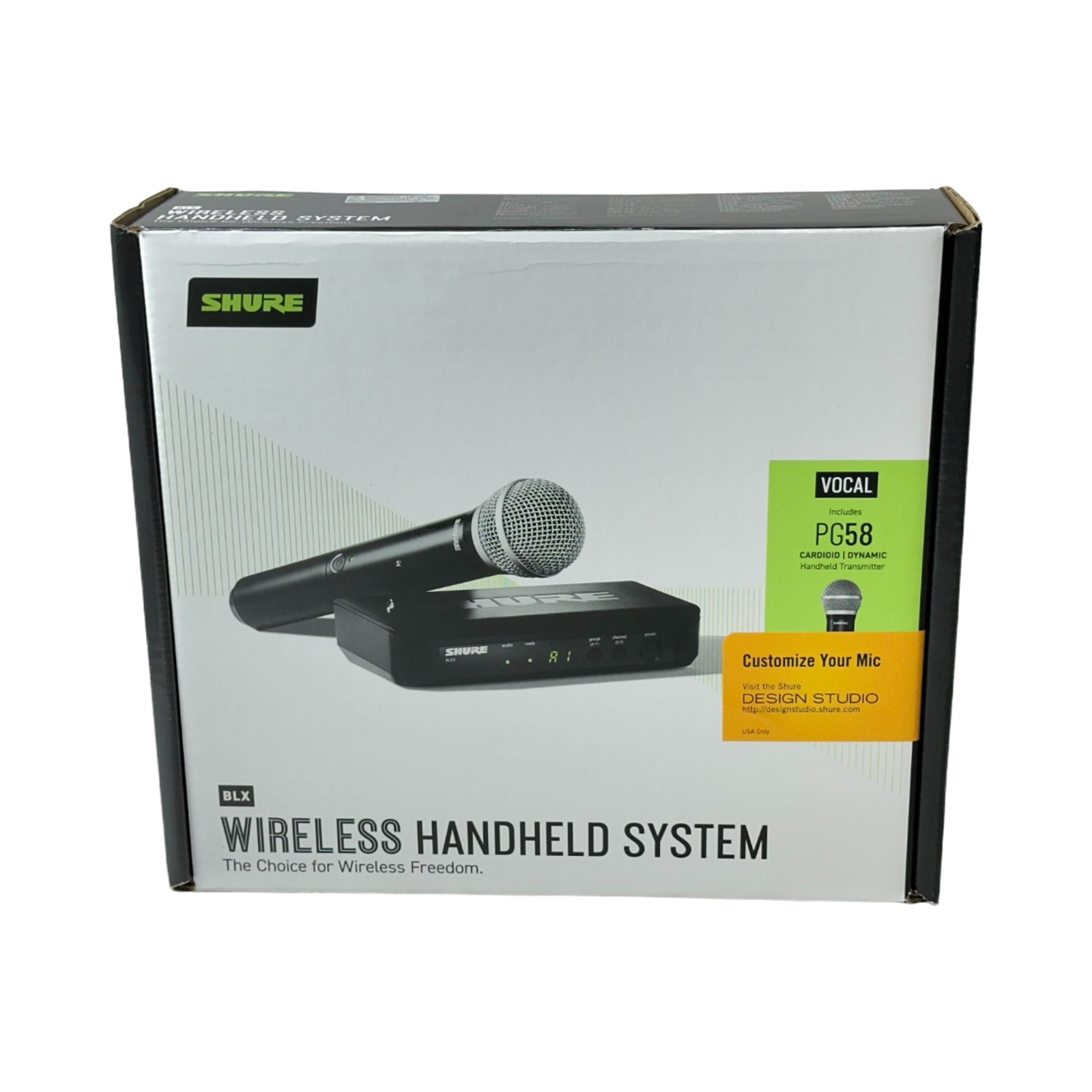 Shure BLX24/PG58 H9 Wireless Vocal System Handheld Transmitter Authentic Works