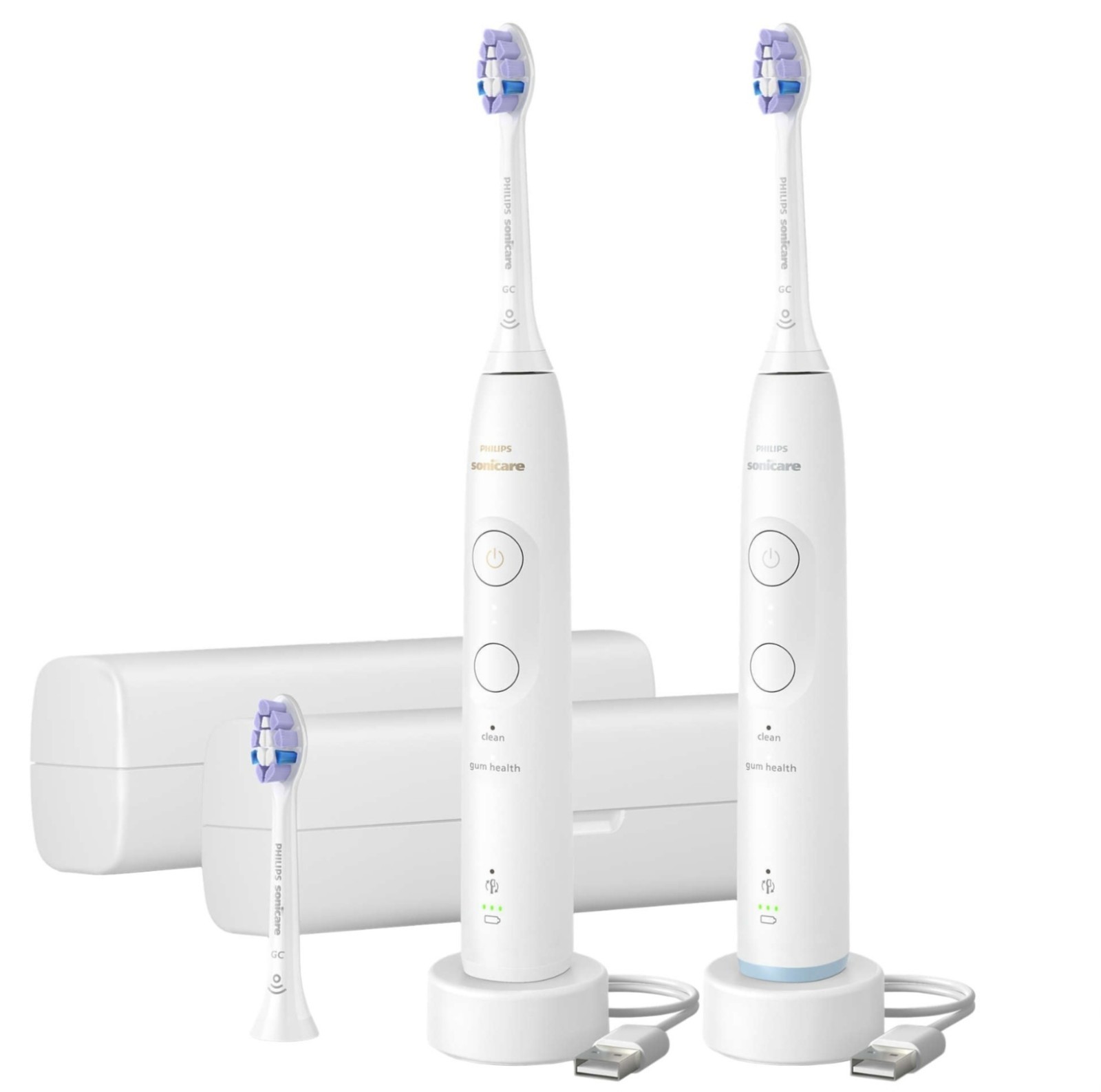 BRAND NEW Philips Sonicare Advanced Clean Rechargeable Electric Toothbrush x2 BRAND NEW Philips Sonicare Advanced Clean Rechargeable Electric Toothbrush x2