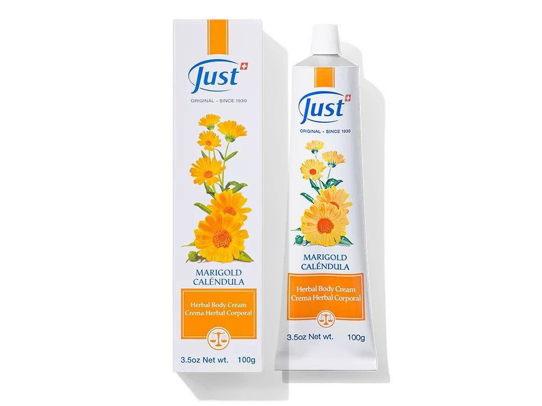 Swiss Just Crema Herbal Corporal de Calendula Marigold Body Cream 100g Swiss Just Crema Herbal Corporal de Calendula Marigold Body Cream 100g