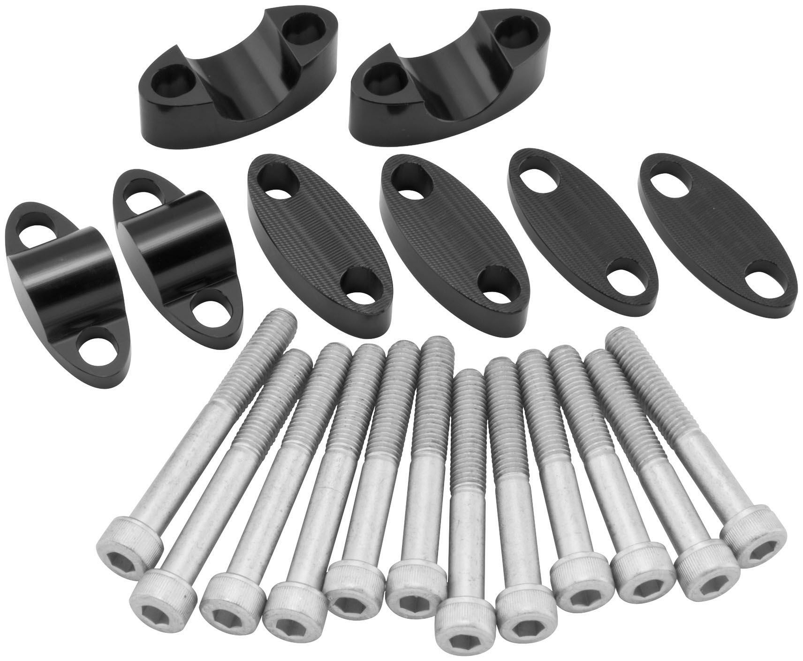 BikeMaster 152269 BikeMaster Aluminum Handlebar Riser 1in - Black BikeMaster 152269 BikeMaster Aluminum Handlebar Riser 1in - Black