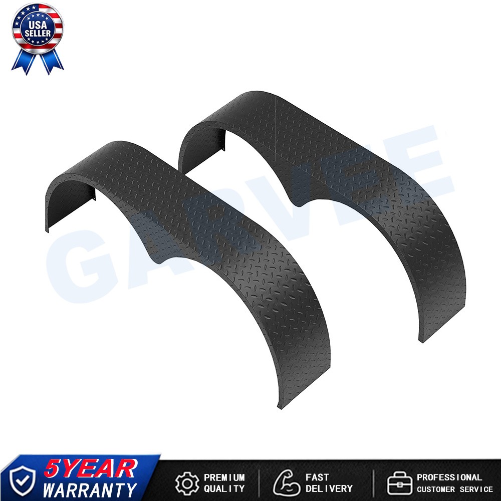 2PCS Tandem Double Axle Trailer Fenders 66\