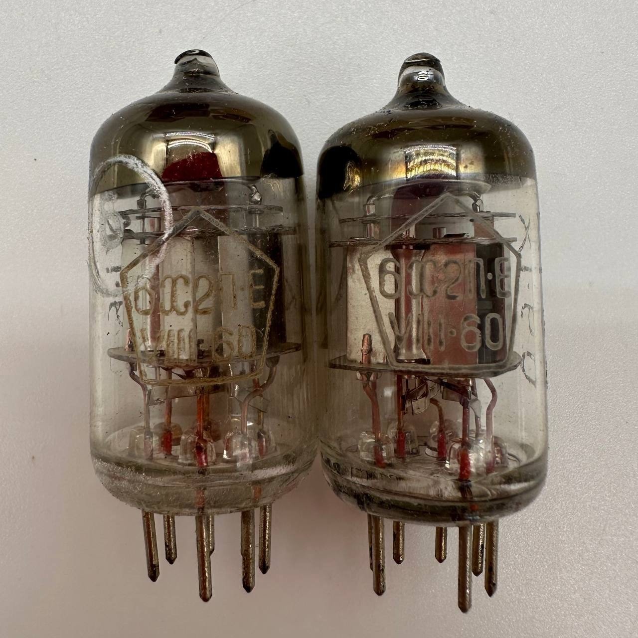 2x 6J2P-E 6Zh2P-E USSR Soviet Pentode Vacuum Tubes XI-60 1960 NOS w/ Boxes