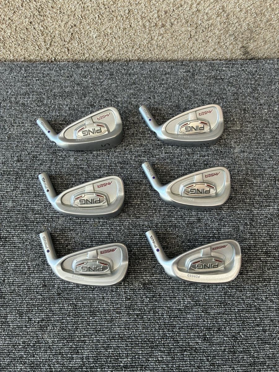 PING ANSER FORGED 2010  #5-Pw iron heads 6 pcs