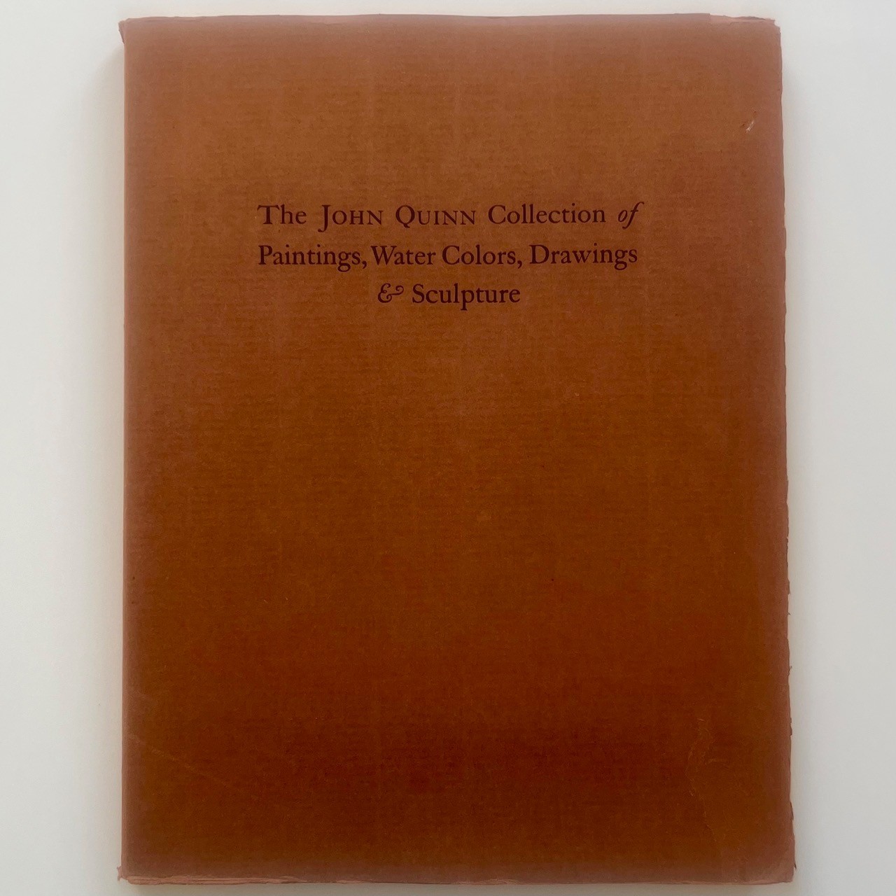 The John Quinn Collection Catalogue First Edition 1926 Pidgeon Hill Press