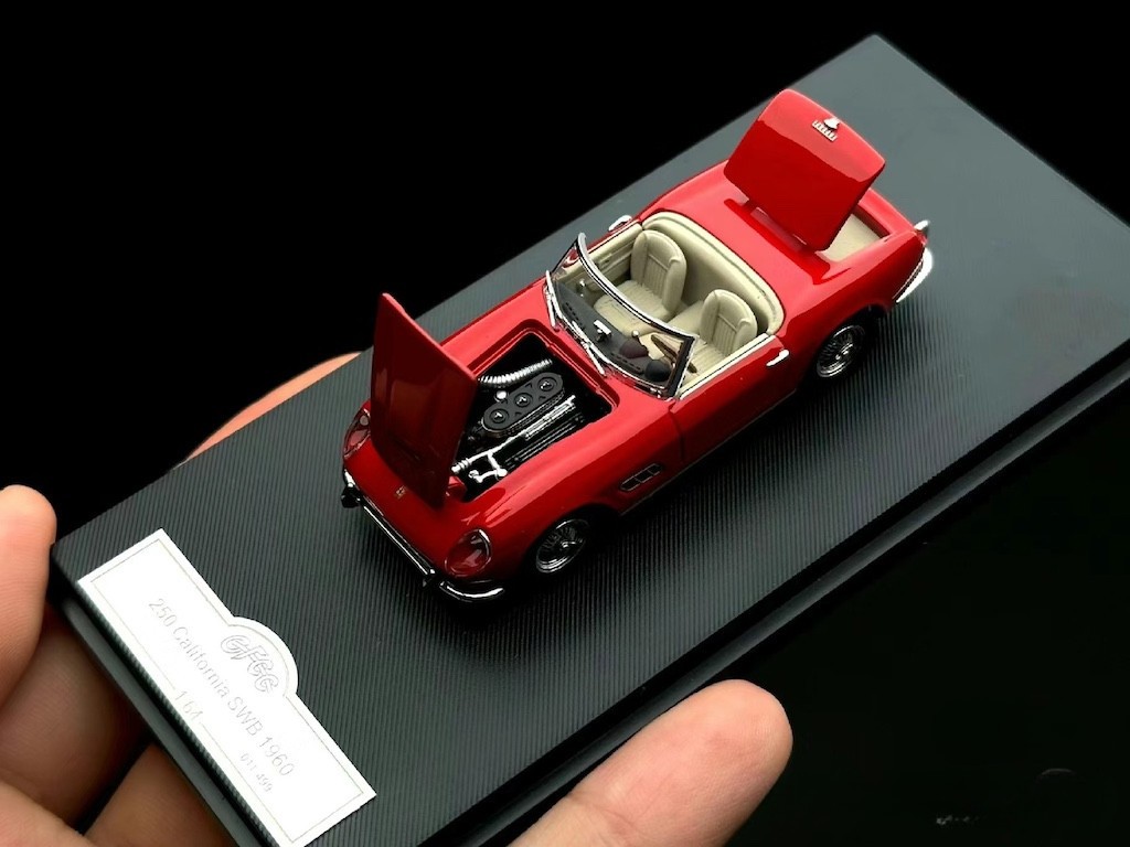 GFCC 1:64 Red 1960 250GT California Convertible SWB Model Diecast Metal Car