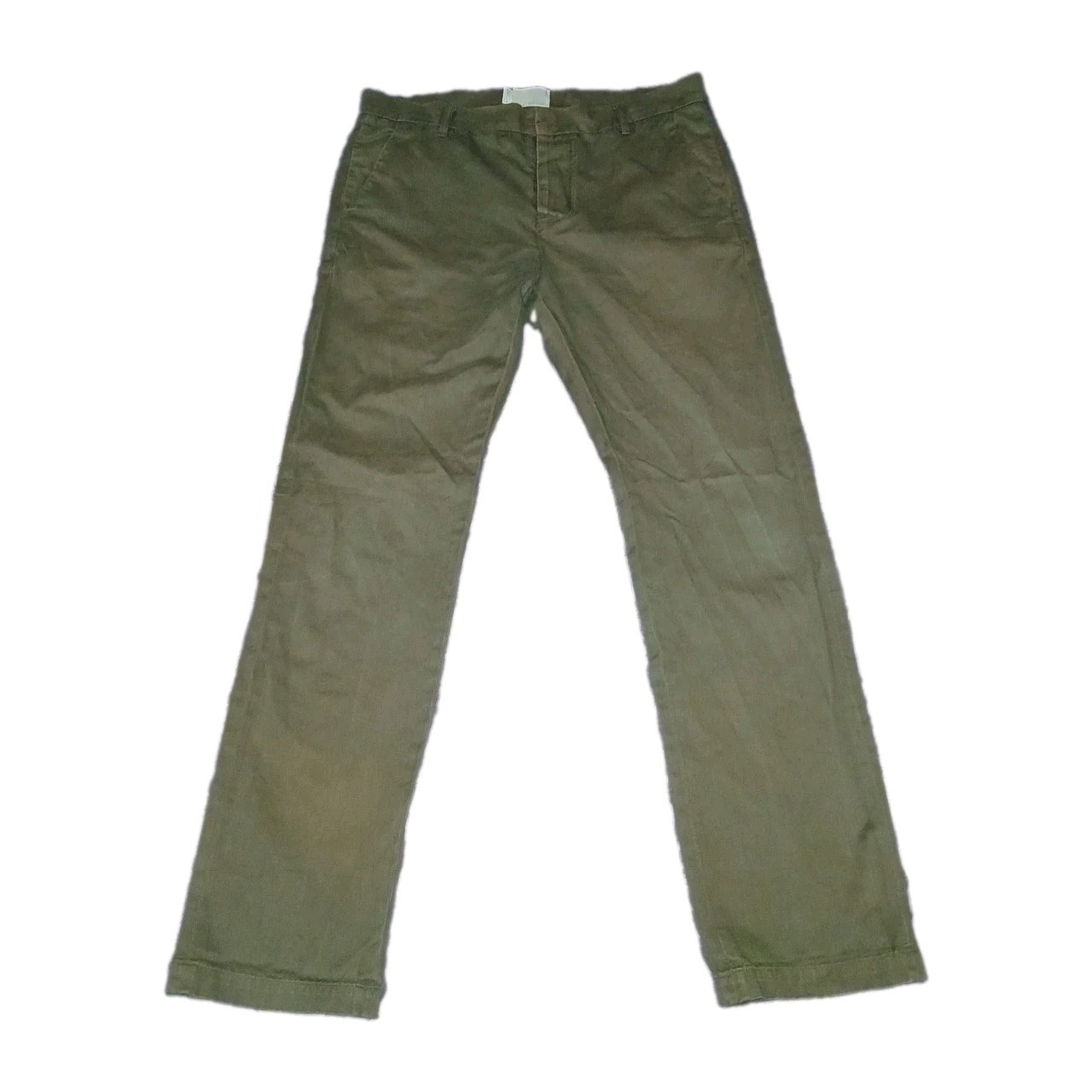 Band of Outsiders Men Chino Pants Size 34 Olive Green Flat Front 100% Cotton Band of Outsiders Men Chino Pants Size 34 Olive Green Flat Front 100% Cotton