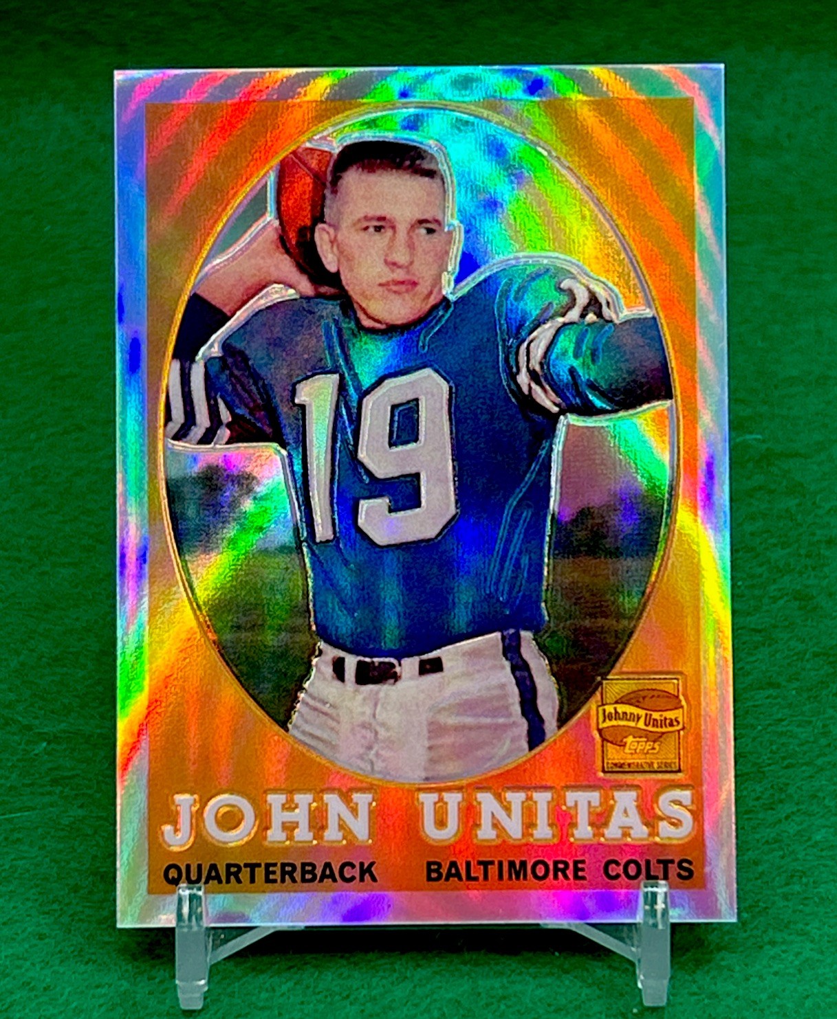 2000 Topps Chrome - Johnny Unitas Refractor Reprints R2 of 18 1958 Topps NM🔥VVV 2000 Topps Chrome - Johnny Unitas Refractor Reprints R2 of 18 1958 Topps NM🔥VVV