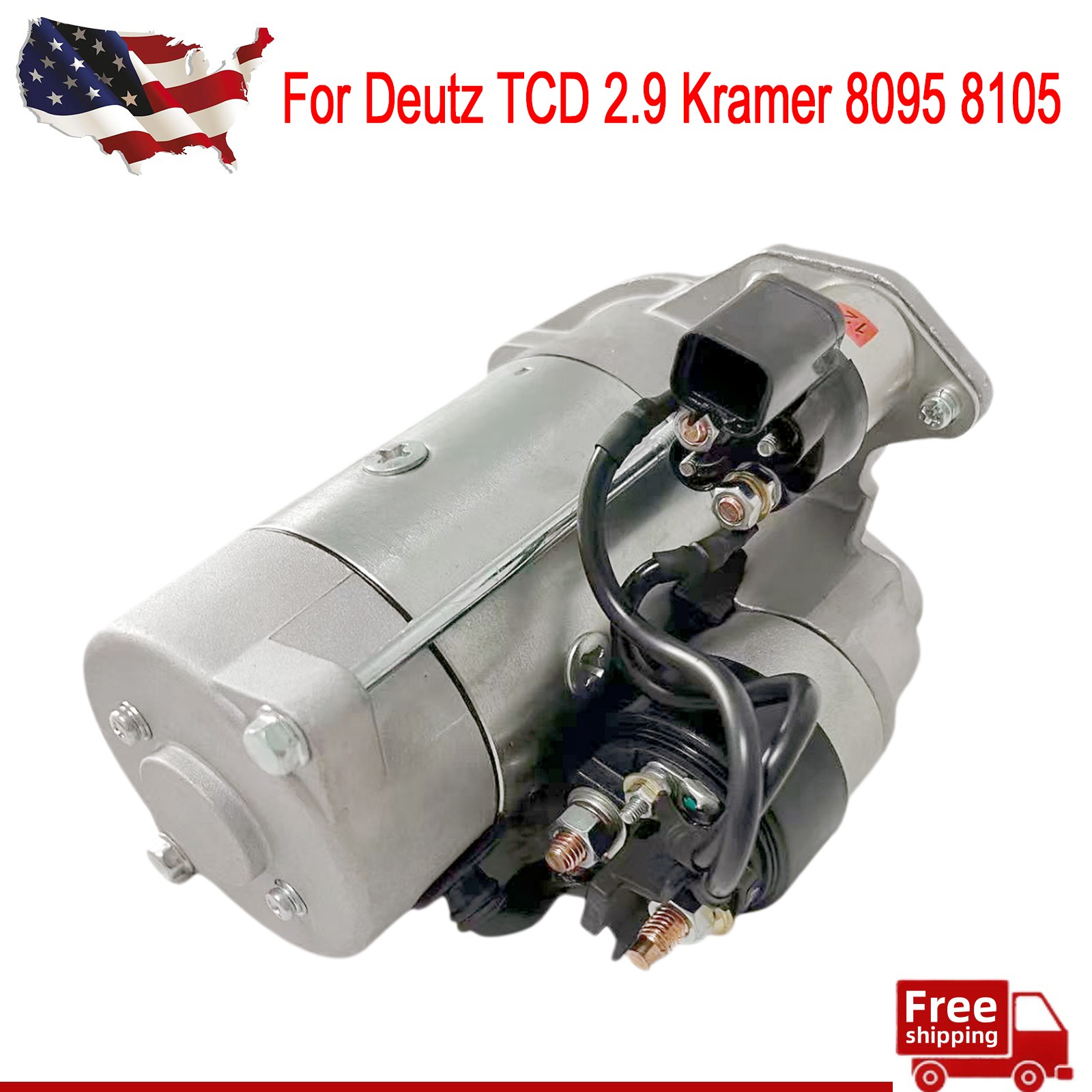 NEW 12V Starter Fits For Deutz TCD 2.9 Kramer 8095 8105 Terex TC85 1000124272