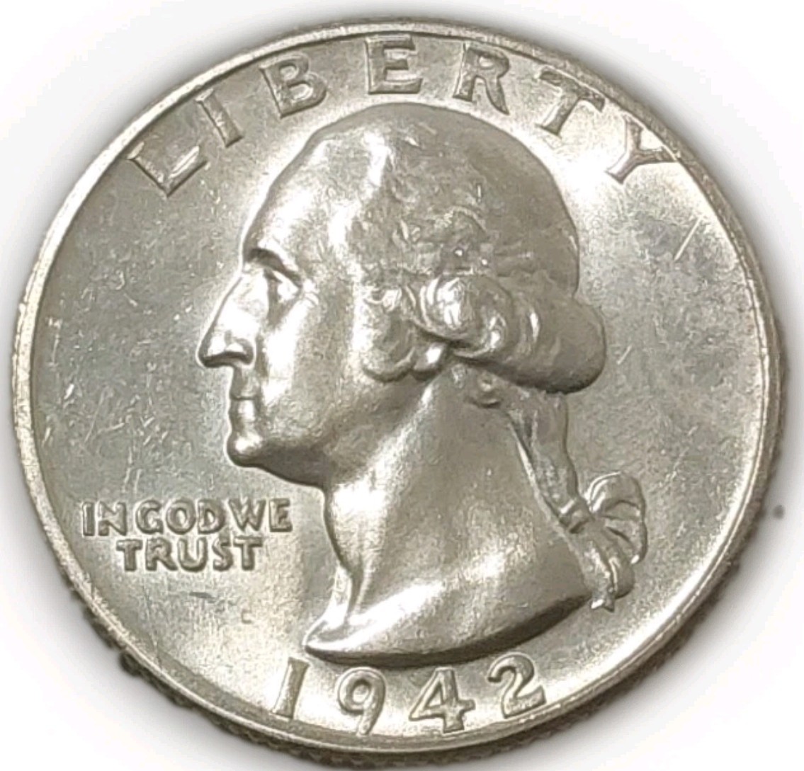 1942-S Washington Quarter Silver 25¢ Gem BU Uncirculated Free Post Tracking 1942-S Washington Quarter Silver 25¢ Gem BU Uncirculated Free Post Tracking