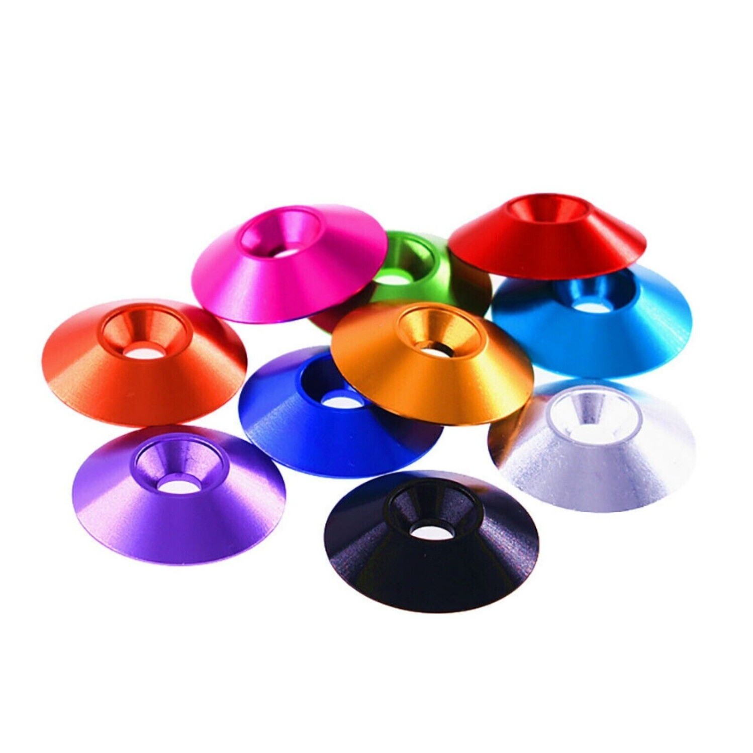 M4 Countersunk Washers Anodised Aluminium Alloy Fairing Fender Support Cone