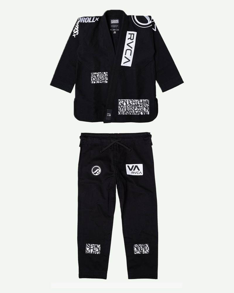 BJJ Shoyoroll RVCA batch 105 kimono GI Uniform absolute king Black **With Bag**
