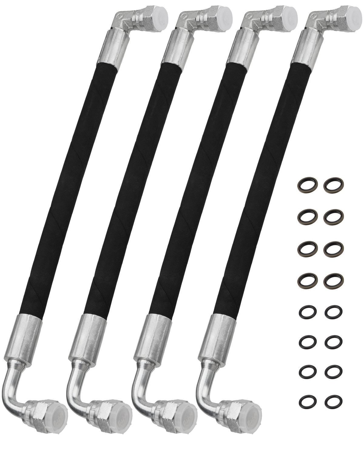 4PCS Hydraulic Hose Replacement For John Deere AW29374 Tractor Loader 5800psi