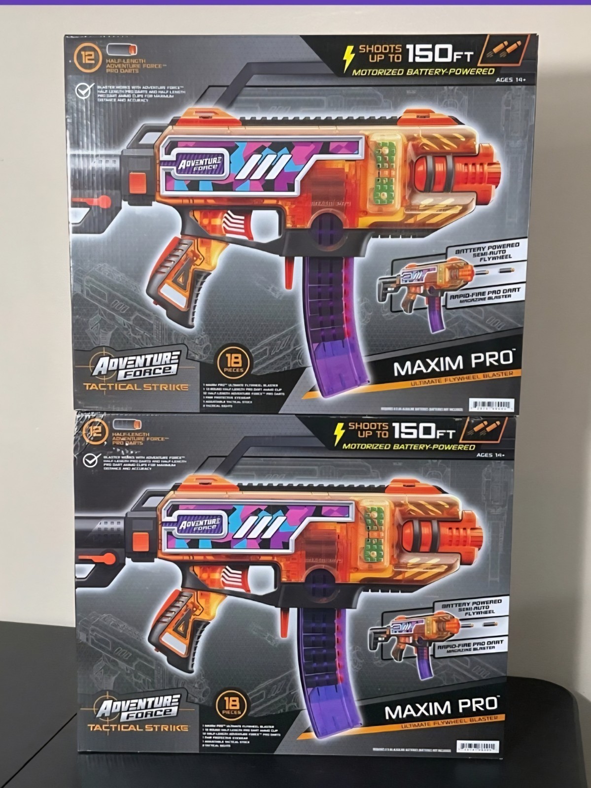 2 New Adventure Force Tactical Strike Maxim Pro Semi-Auto Dart Blasters