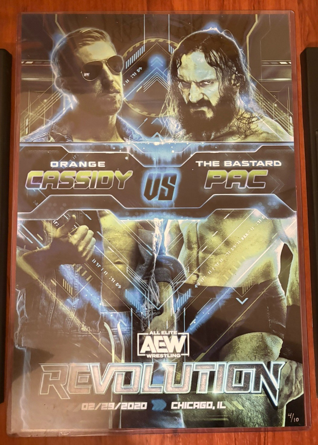 AEW MatchUp Mondays 12x18 Poster Orange Cassidy v PAC Revolution 4/10 PWT AEW MatchUp Mondays 12x18 Poster Orange Cassidy v PAC Revolution 4/10 PWT