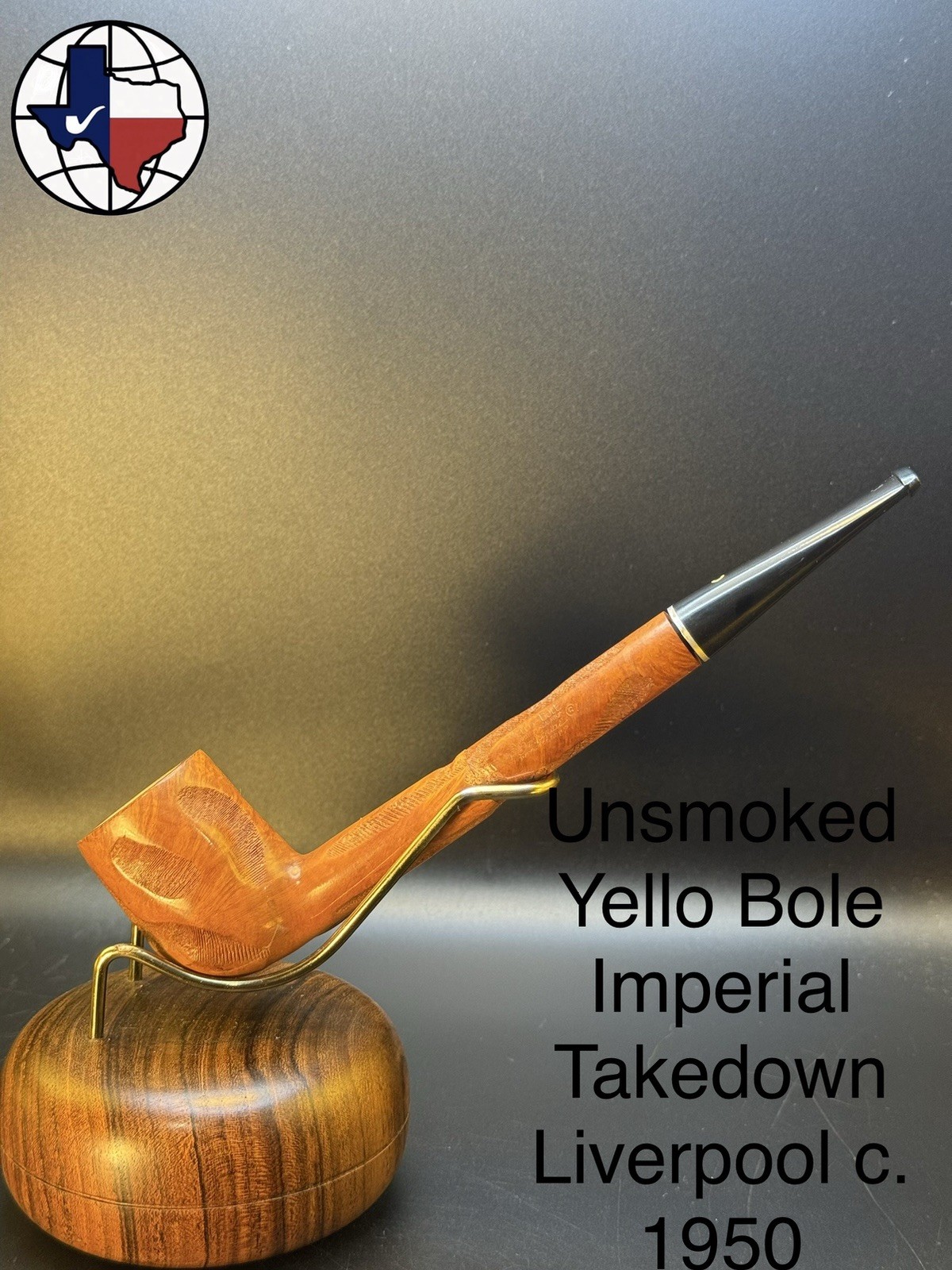Unsmoked C. 1950 Yello-Bole Imperial Takedown Liverpool Tobacco Pipe