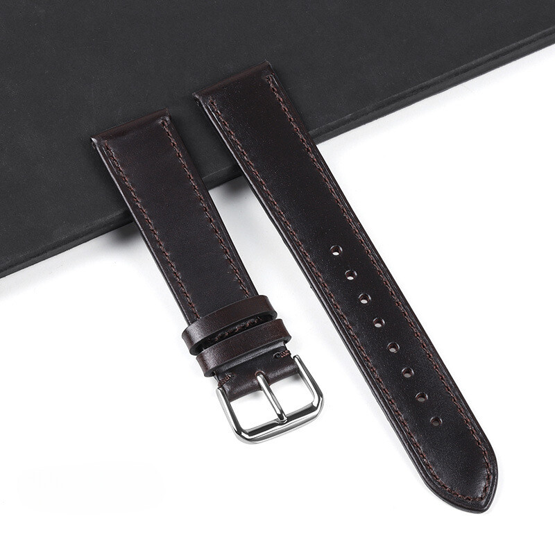 Premium Oil Waxed Genuine Leather Watch Band Strap 18/19/20/21/22mm Universal